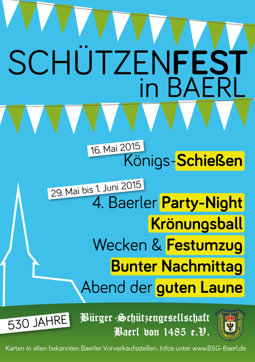 Plakat Schützenfest 2015